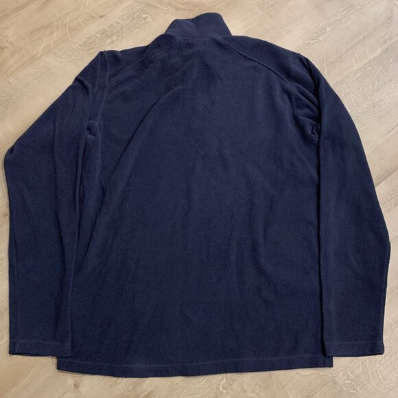 Helly Hanson Pullover Men's Large L Navy Blue 1/4 Quarter Zip Fleece Mock Neck - Picture 5 of 7